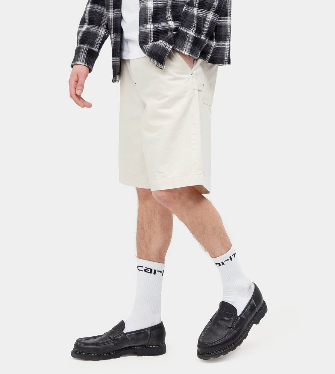 Carhartt WIP Shorts Wesley beige natural garment dyed