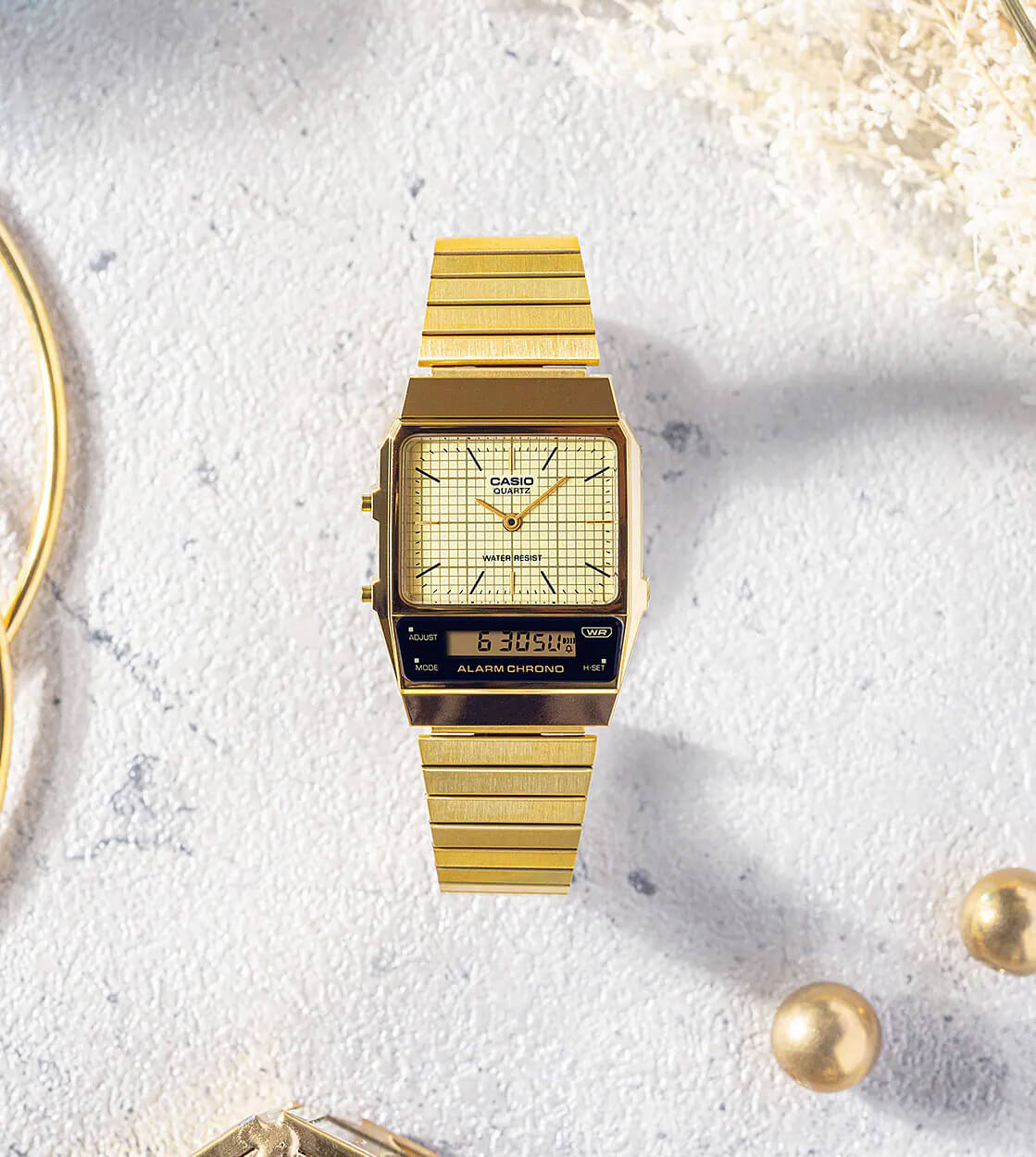 Casio Watch AQ800EG gold