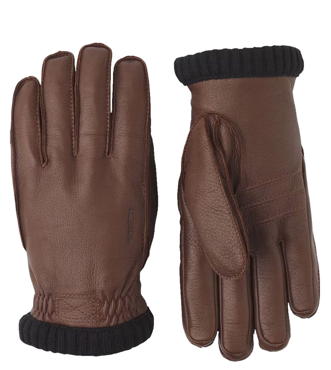 Hestra Gloves Deerskin Primaloft Rib brown chocolate – ROLLING ROCK SHOP