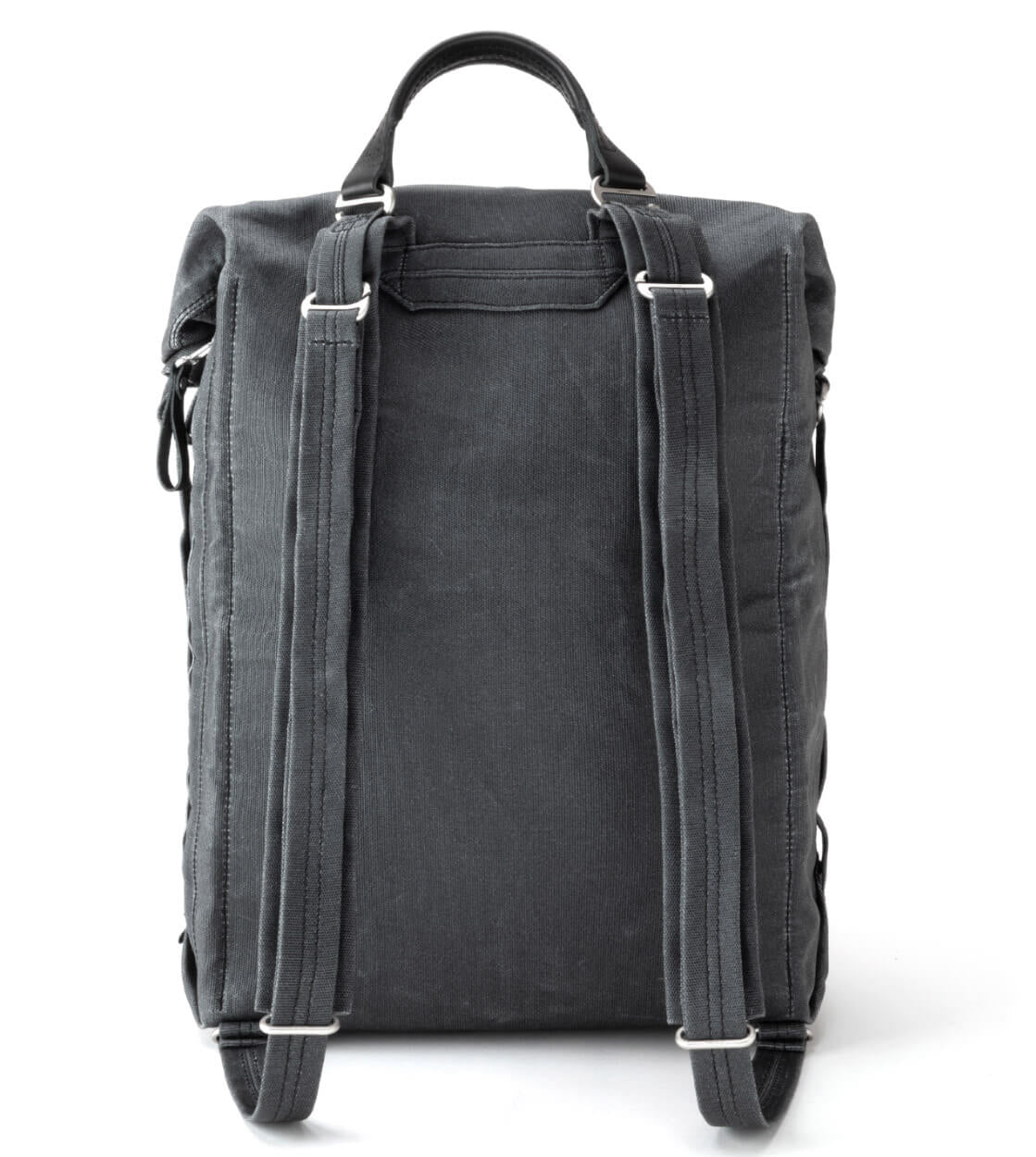 Qwstion Backpack Roll Pack black waxed