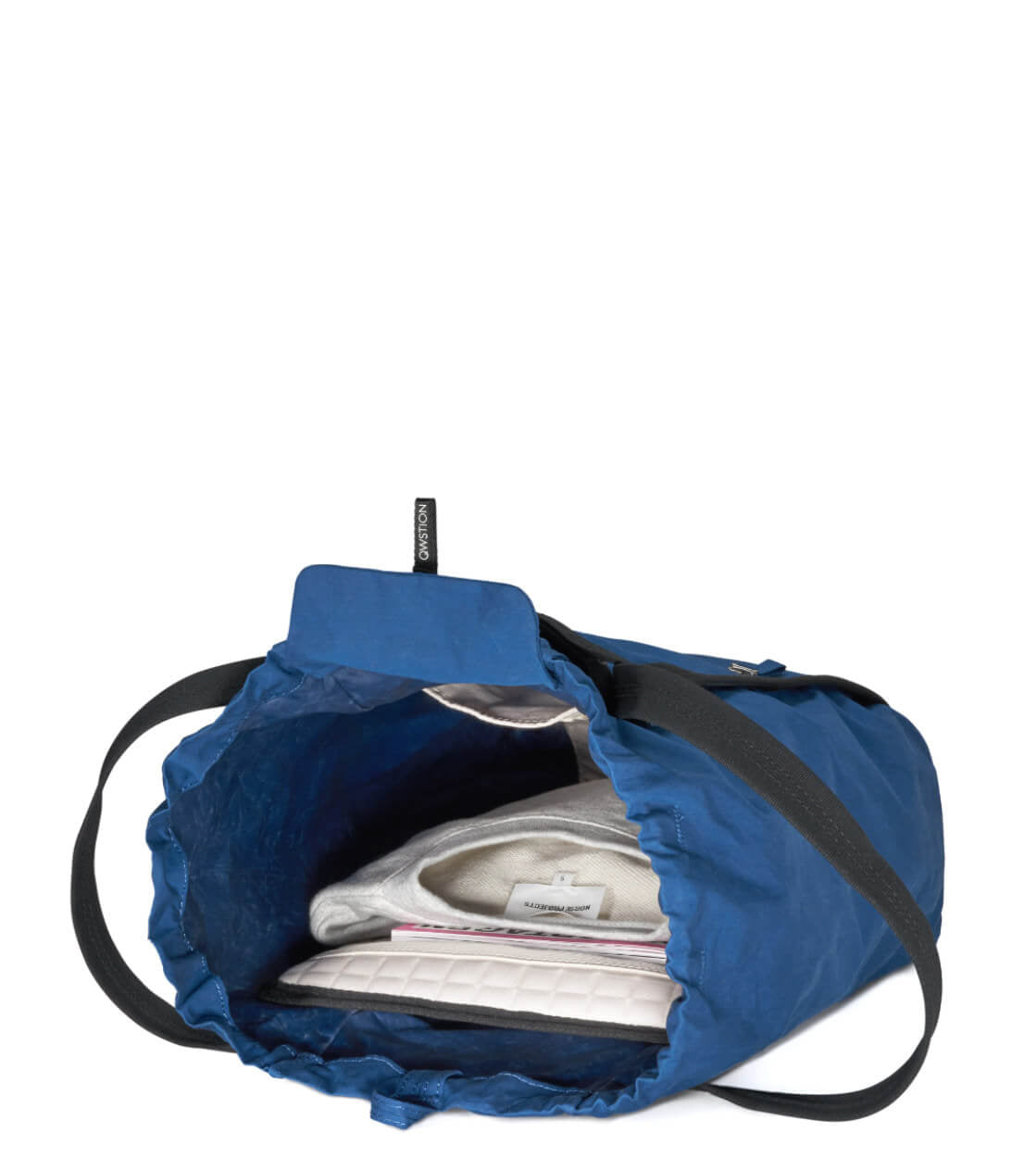 Qwstion Bag Small Bucket bluebird