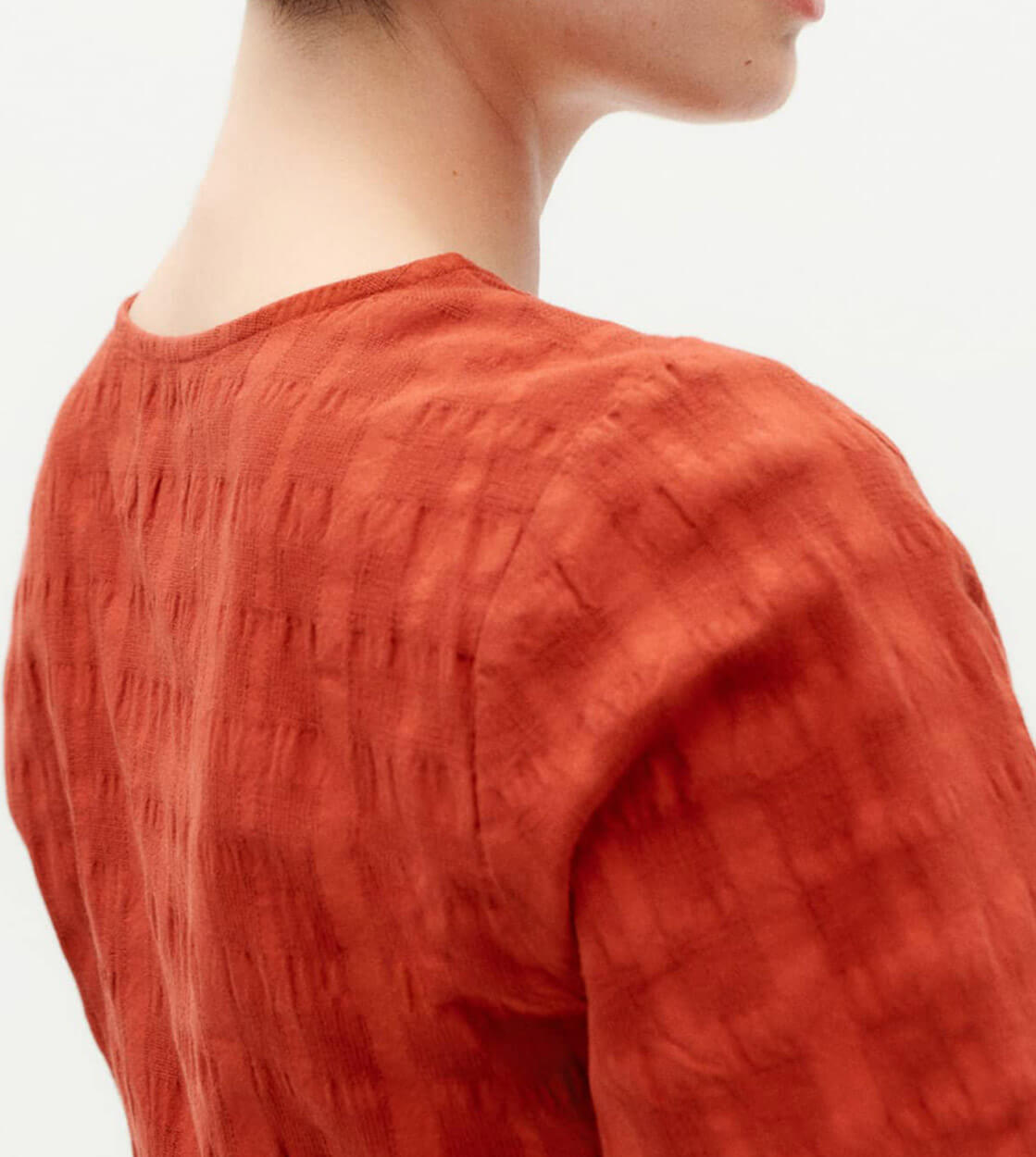 Thinking Mu W Shirt Celina red orangered cuadrito