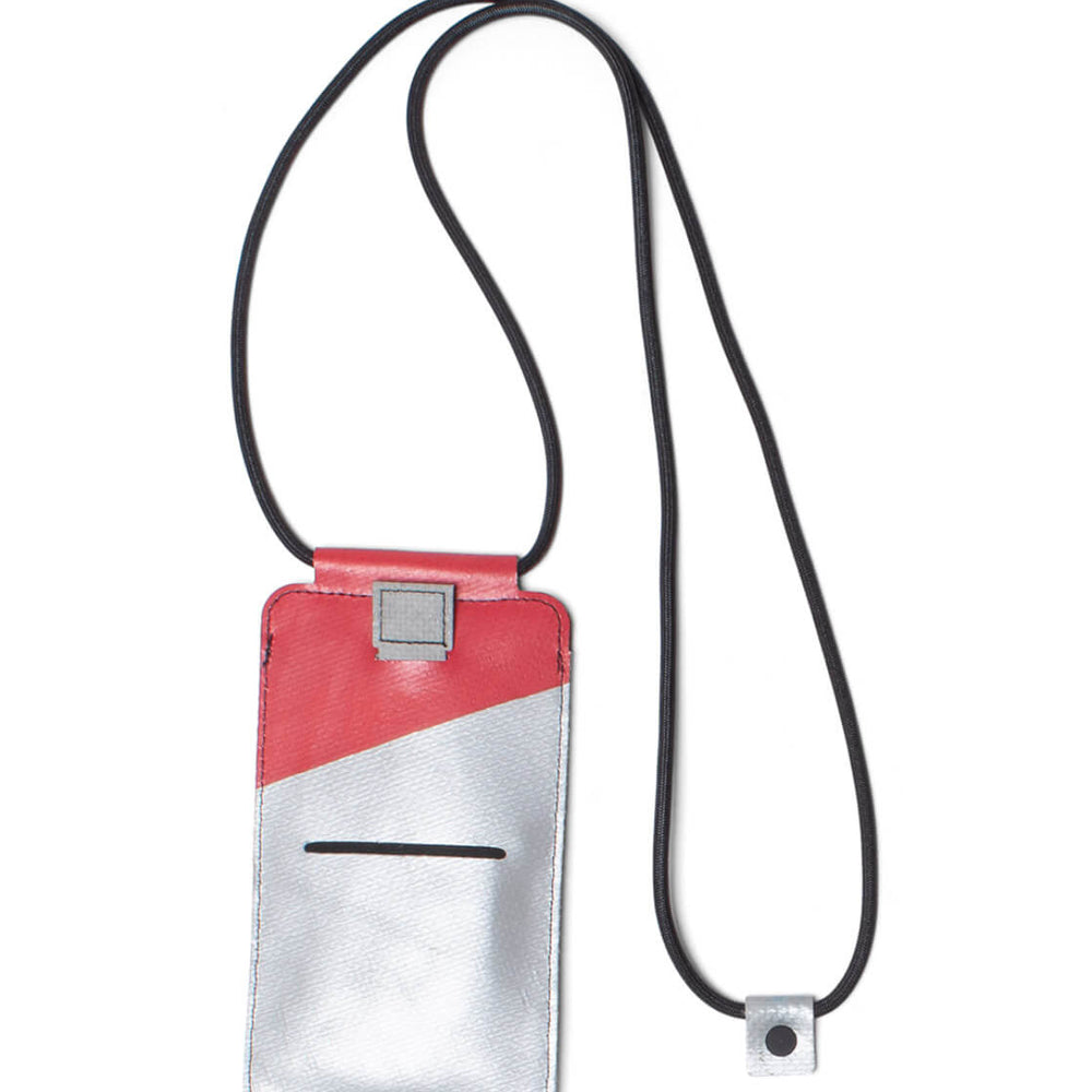 Freitag Myphone Pouch Robin silver/red/white