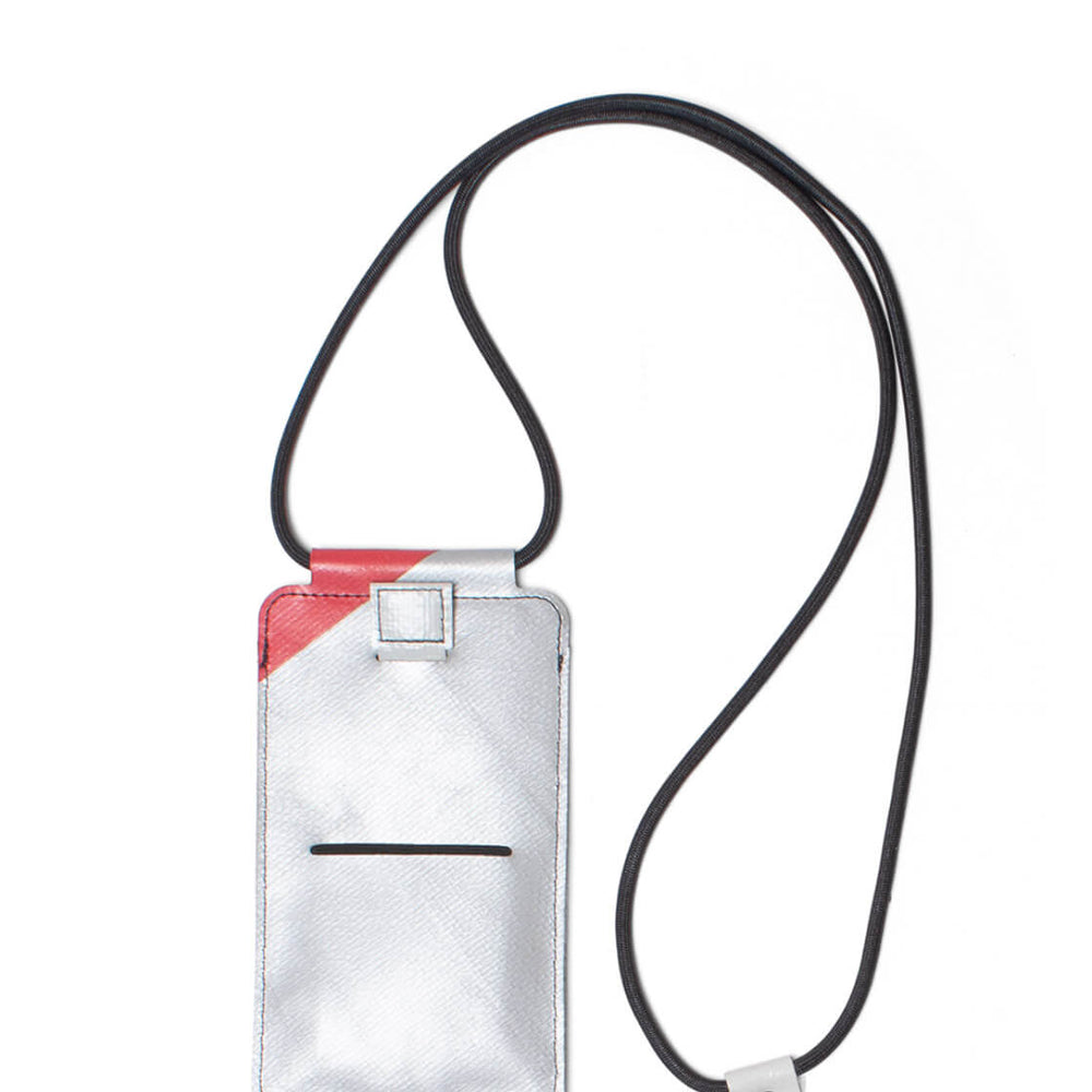 Freitag Myphone Pouch Robin silver/red/white