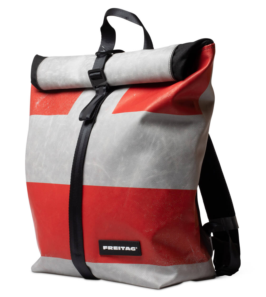 Freitag Backpack Clapton silver/red