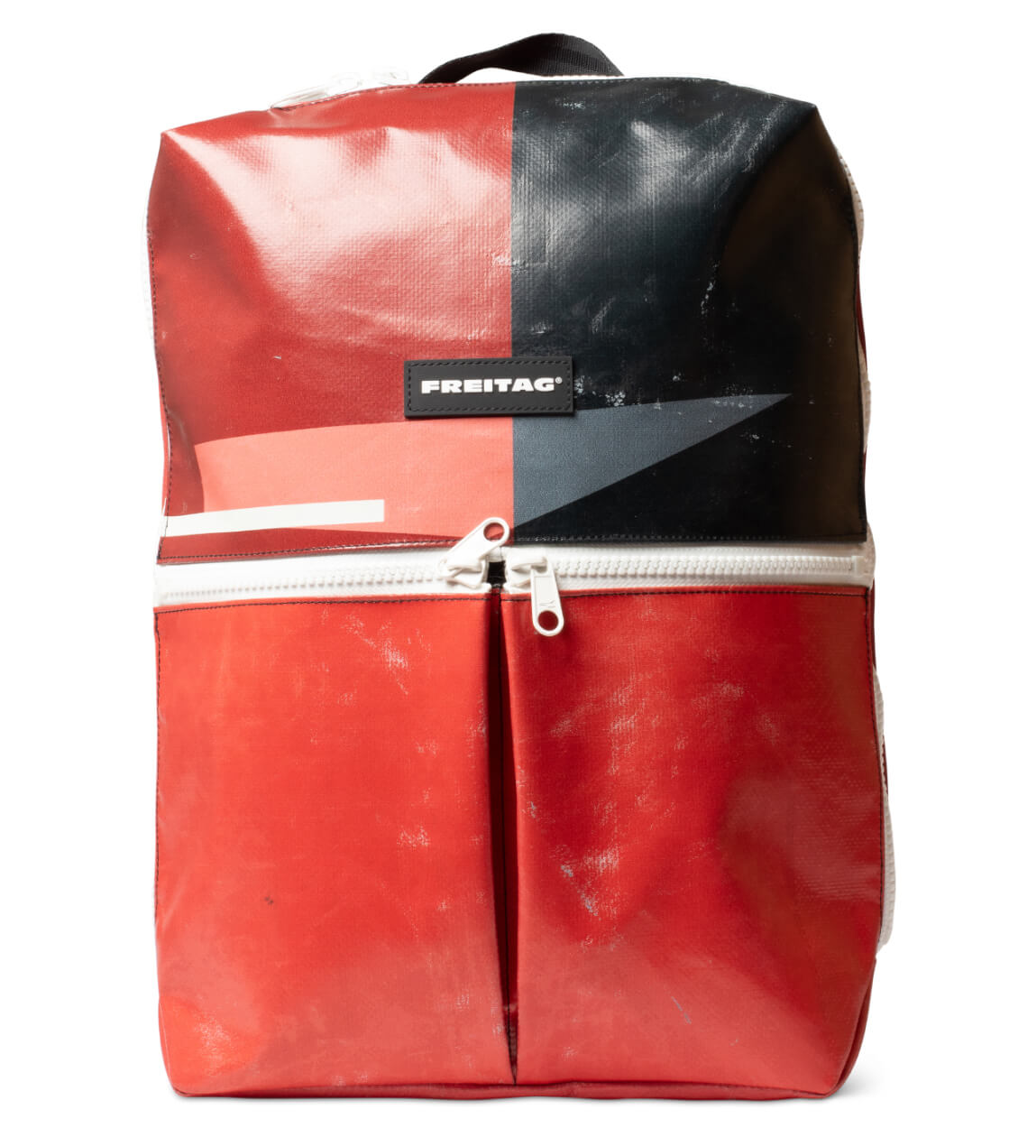 Freitag Backpack Fringe red/black/white