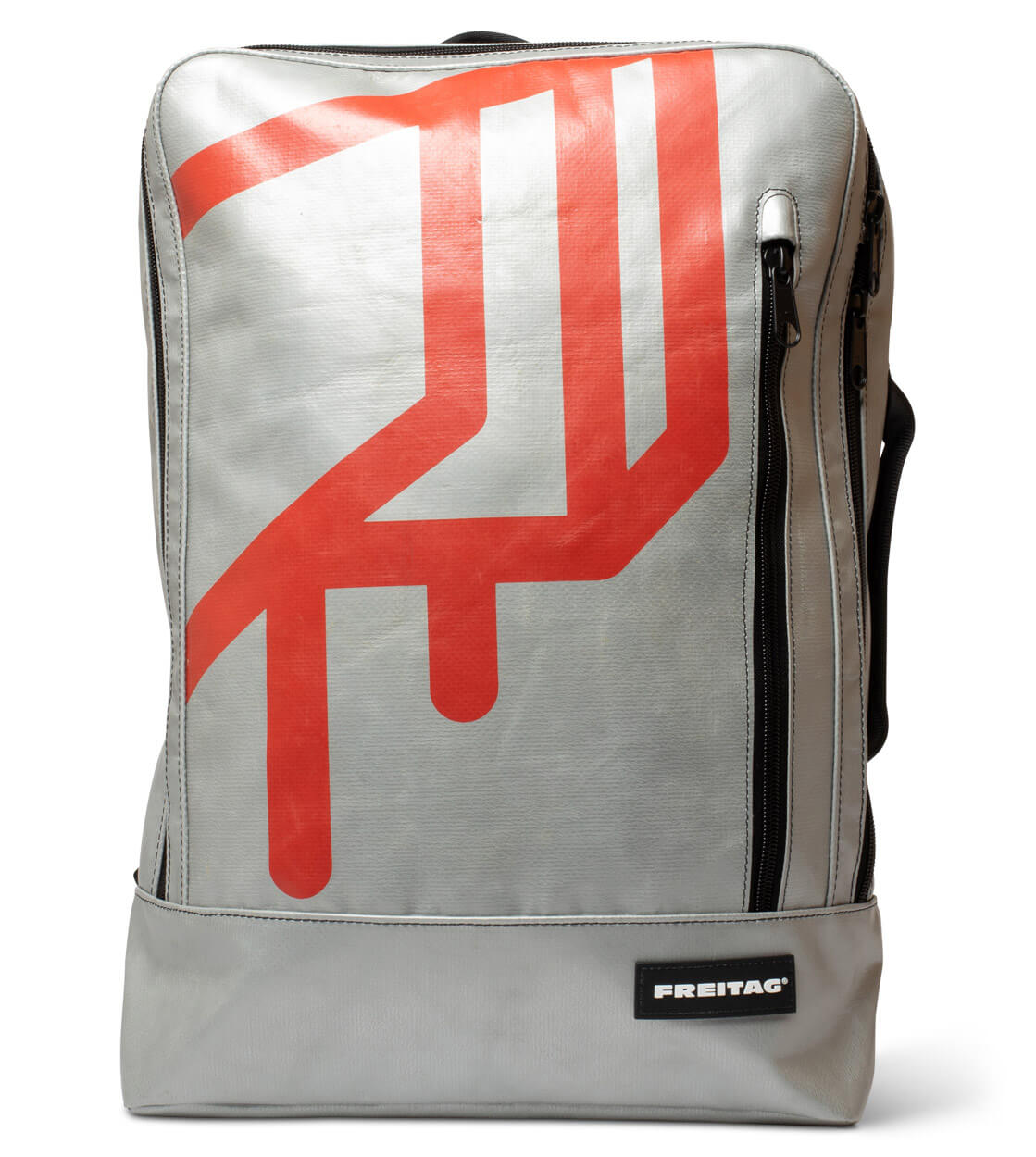 Freitag Backpack Hazzard silver/red