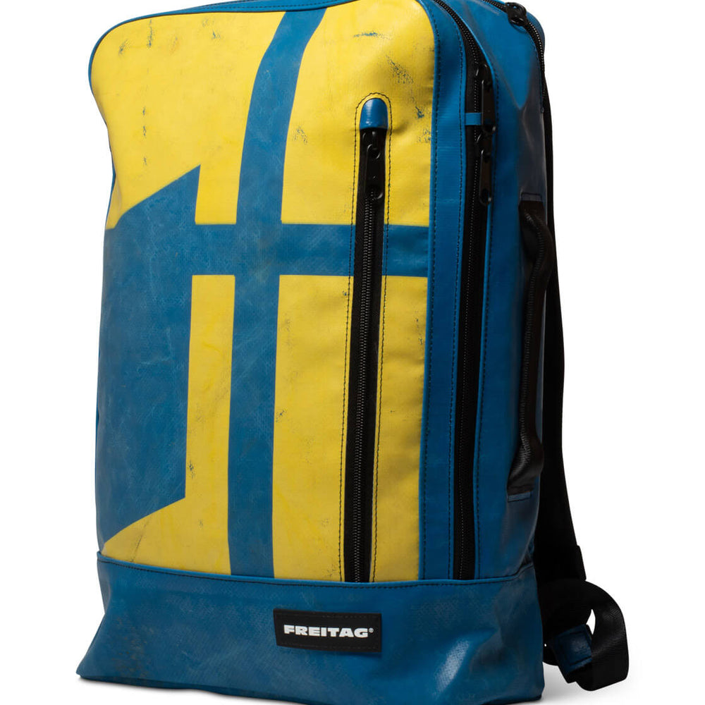 Freitag Backpack Hazzard blue/yellow