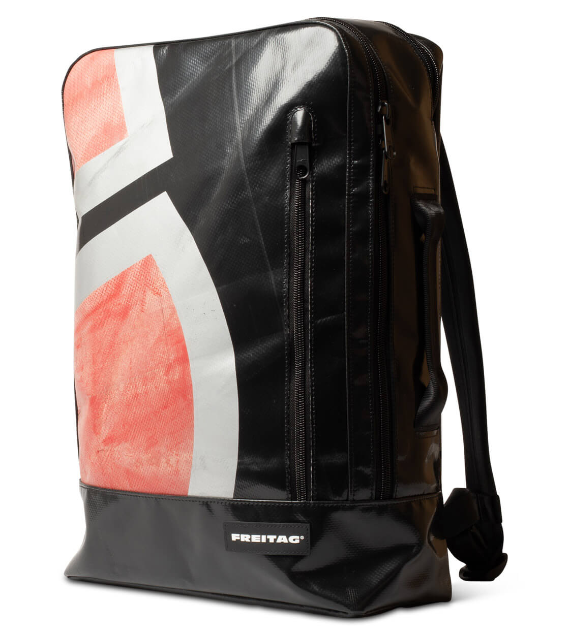 Freitag Backpack Hazzard black/silver/red