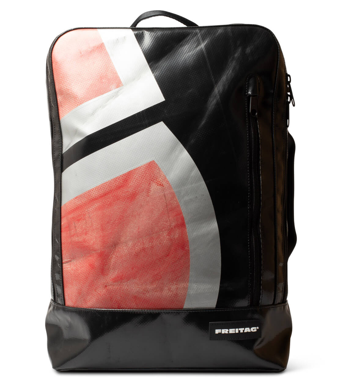 Freitag Backpack Hazzard black/silver/red