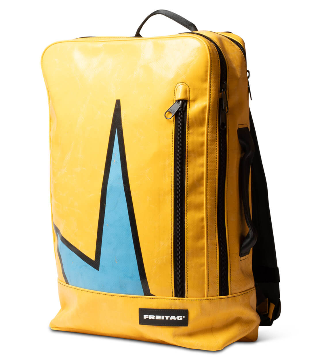 Freitag Backpack Hazzard yellow/blue/black