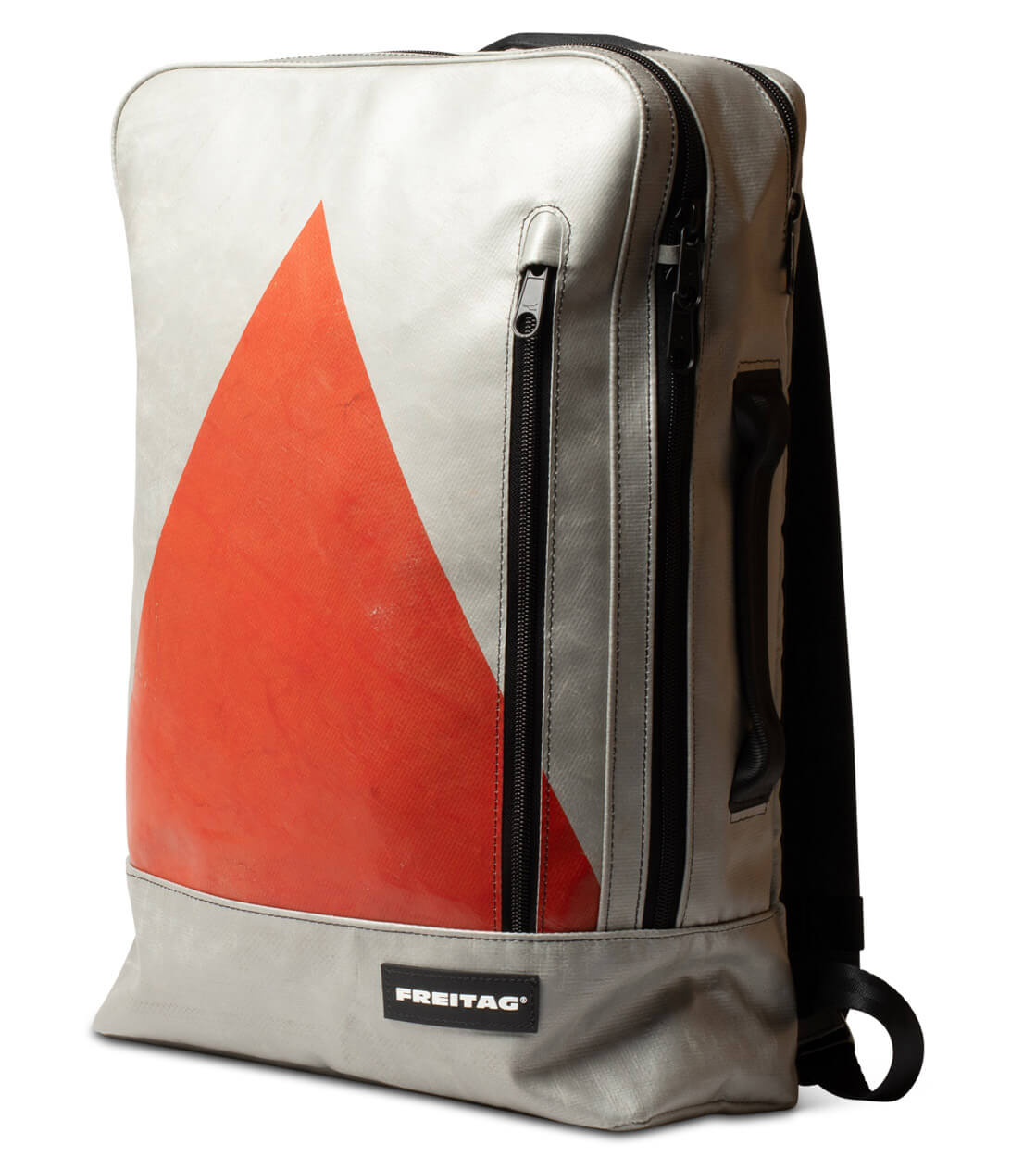 Freitag Backpack Hazzard silver/red