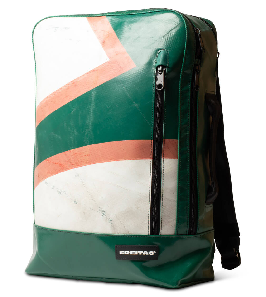 Freitag Backpack Hazzard green/white/red