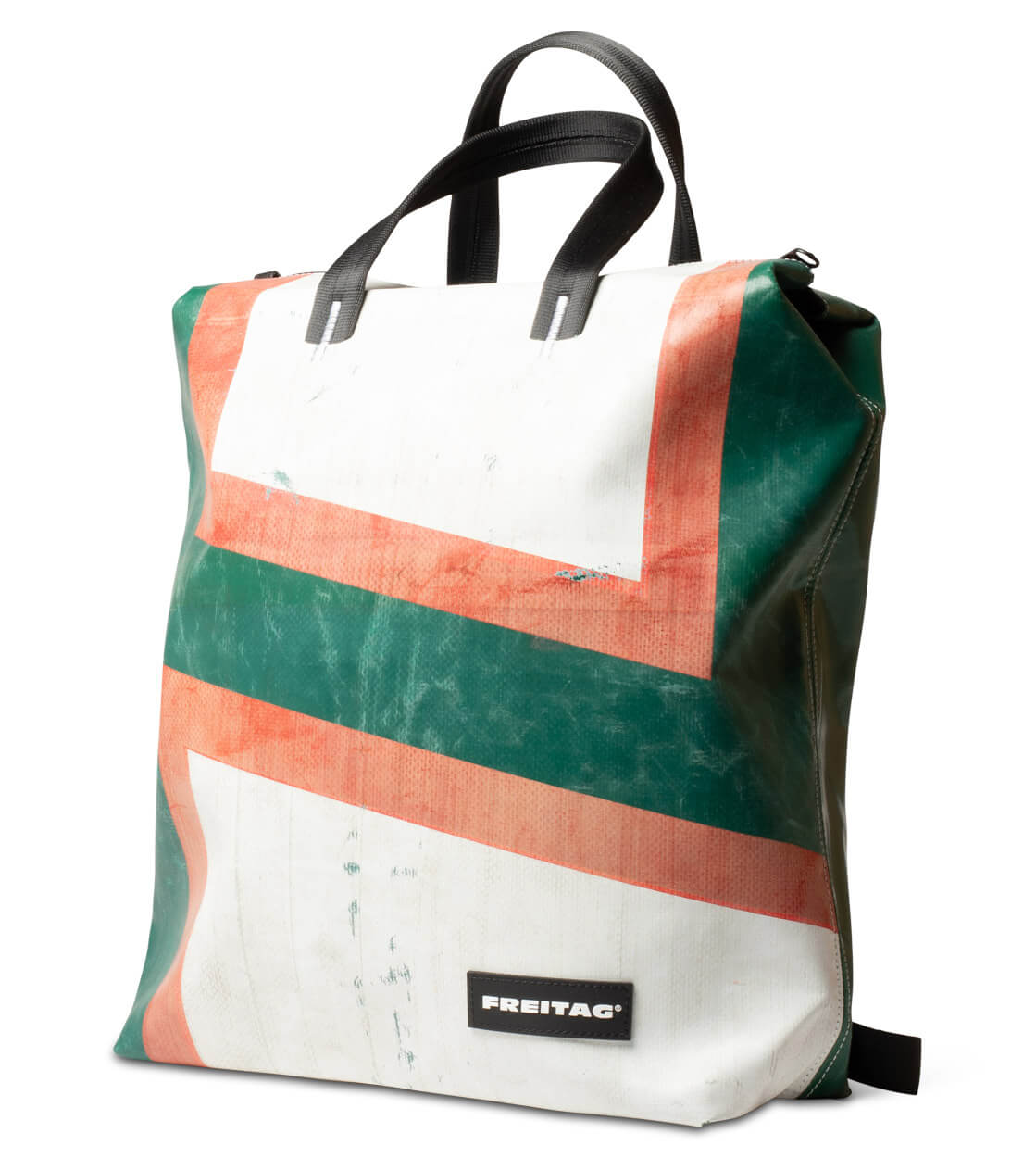 Freitag Backpack Pete green/white/red