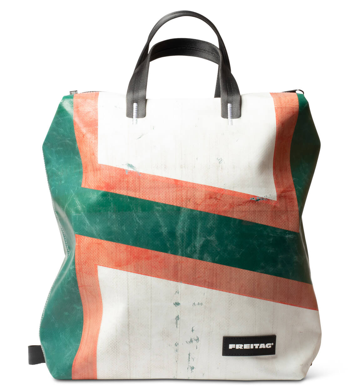 Freitag Backpack Pete green/white/red