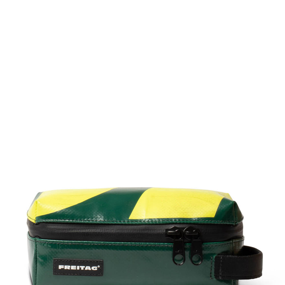 Freitag Toiletry Kit Cheyenne green/yellow
