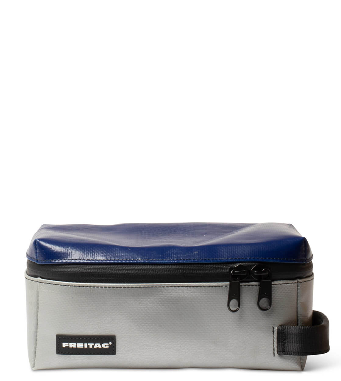 Freitag Toiletry Kit Wayne silver/blue