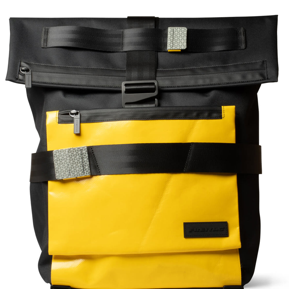 Freitag Backpack Gleason black/yellow