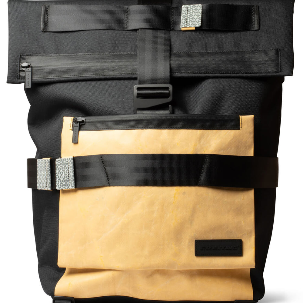 Freitag Backpack Gleason black/yellow
