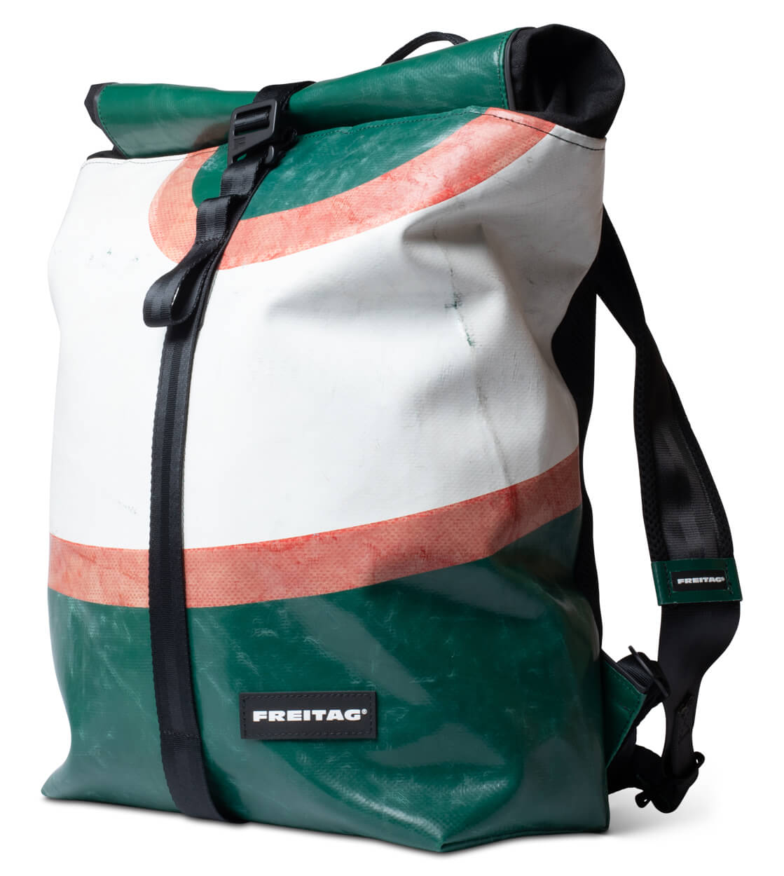 Freitag Backpack Clapton green/white/orange