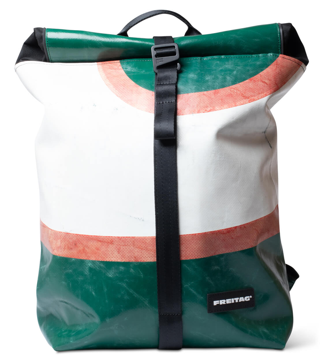 Freitag Backpack Clapton green/white/orange