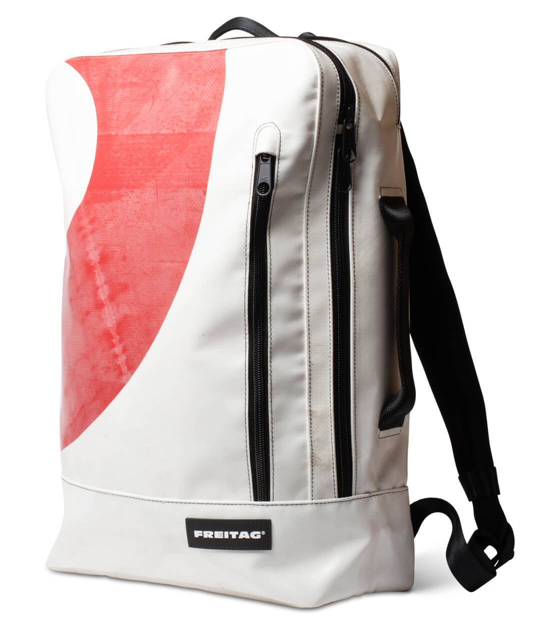 Freitag Backpack Hazzard white/red