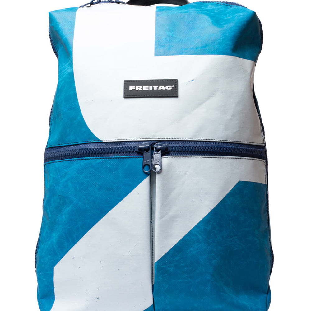 Freitag Backpack Fringe blue/white/blue