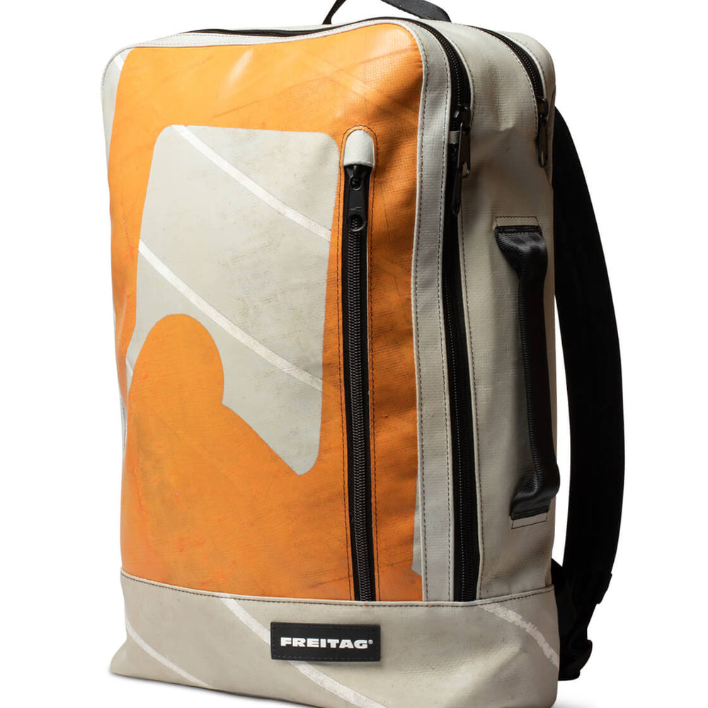 Freitag Backpack Hazzard grey/orange/white