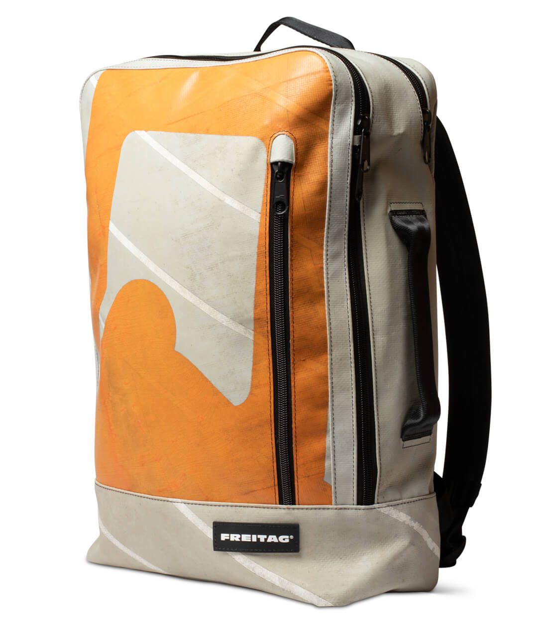 Freitag Backpack Hazzard grey/orange/white