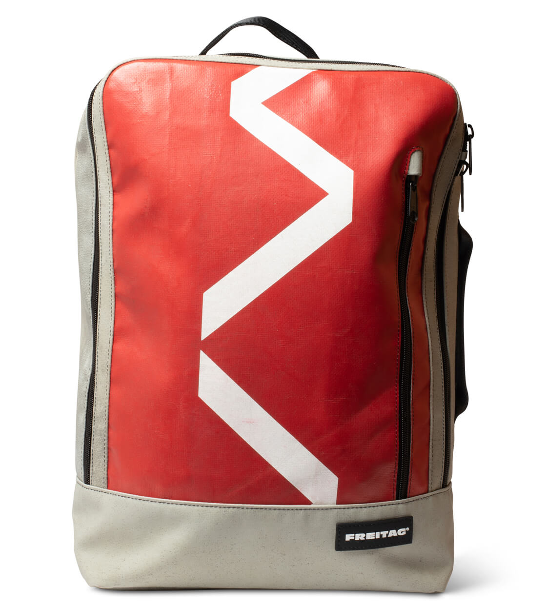 Freitag Backpack Hazzard grey/red/white