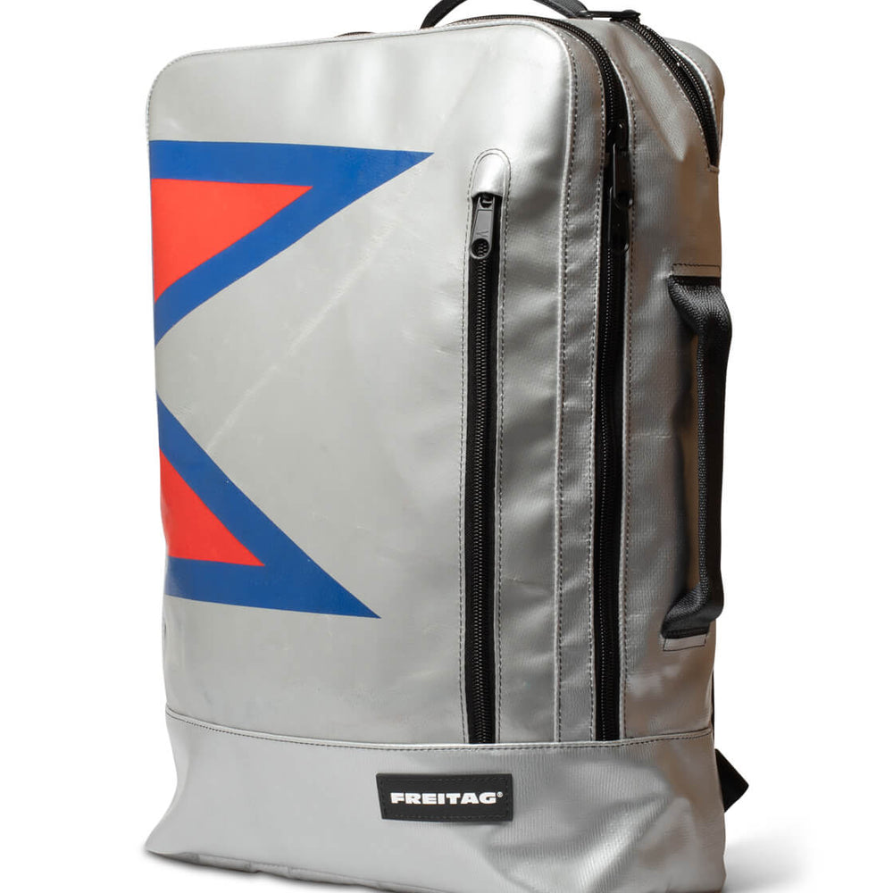 Freitag Backpack Hazzard silver/blue/red