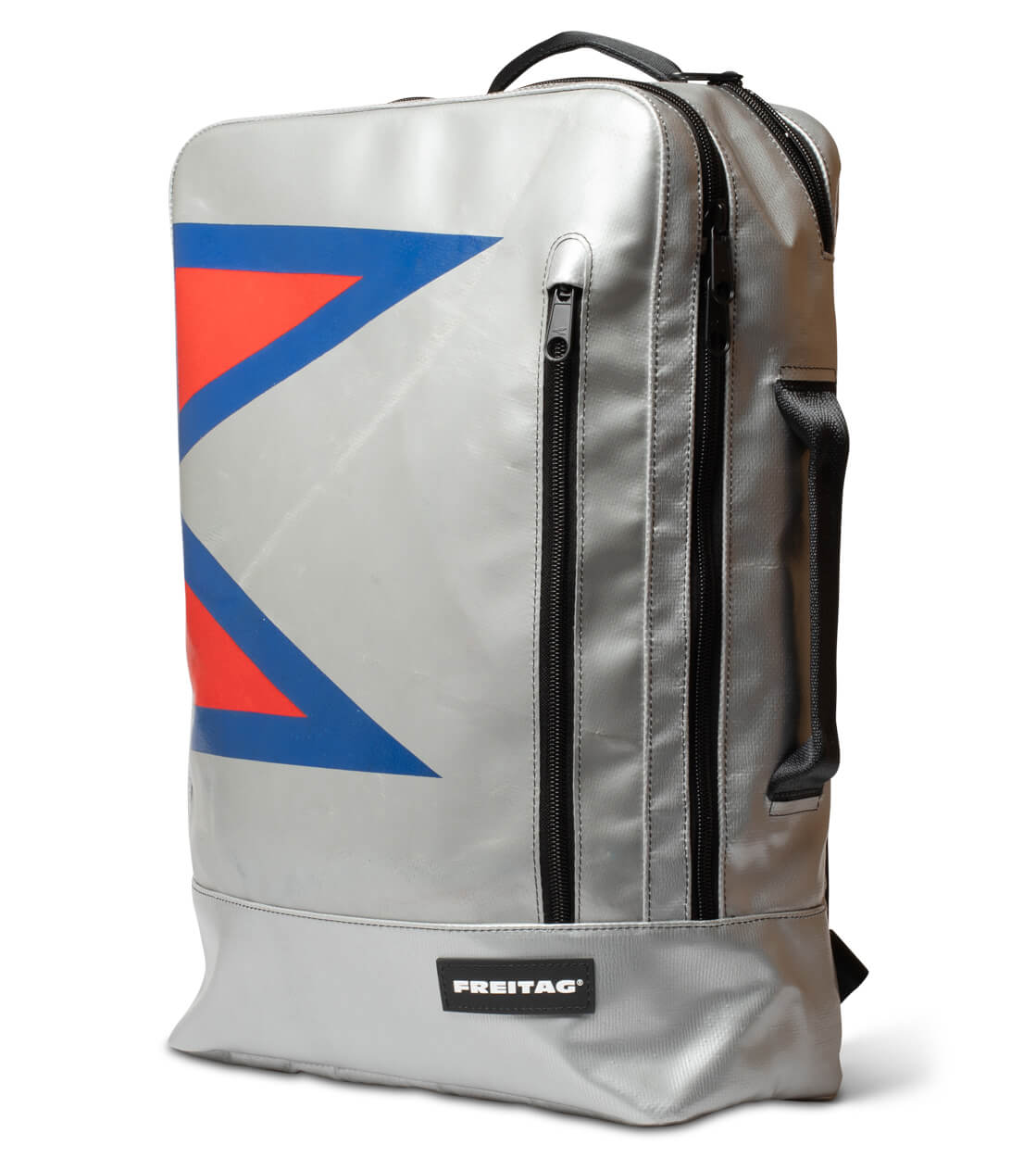 Freitag Backpack Hazzard silver/blue/red