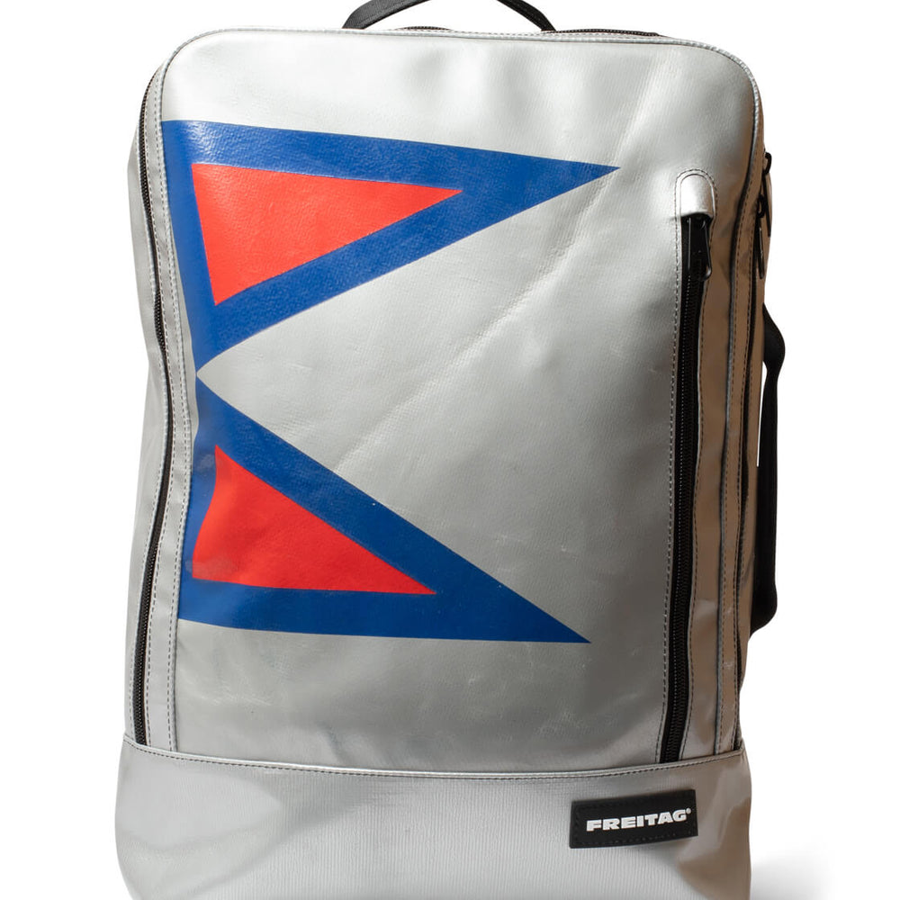 Freitag Backpack Hazzard silver/blue/red
