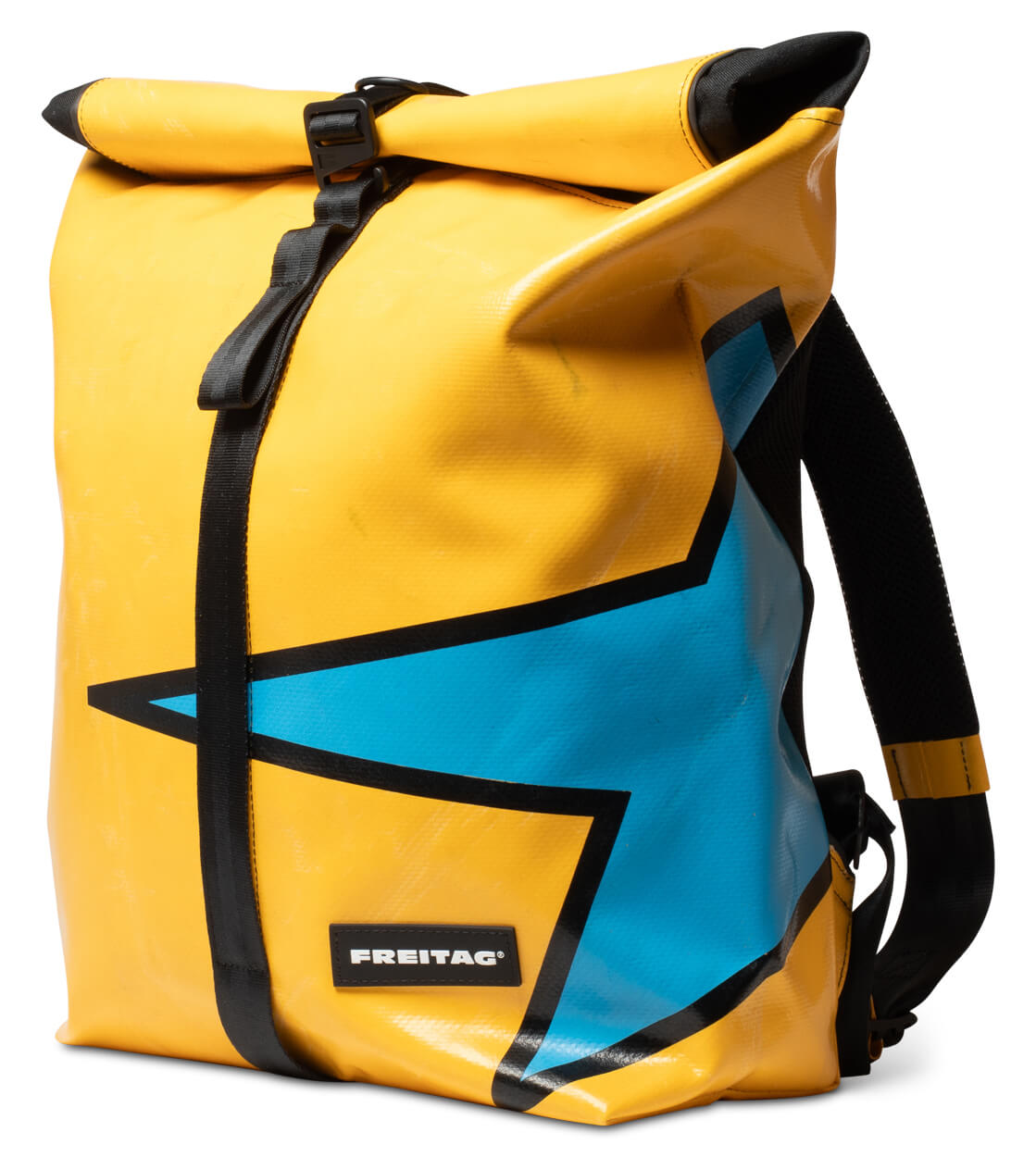 Freitag Backpack Clapton yellow/blue/black
