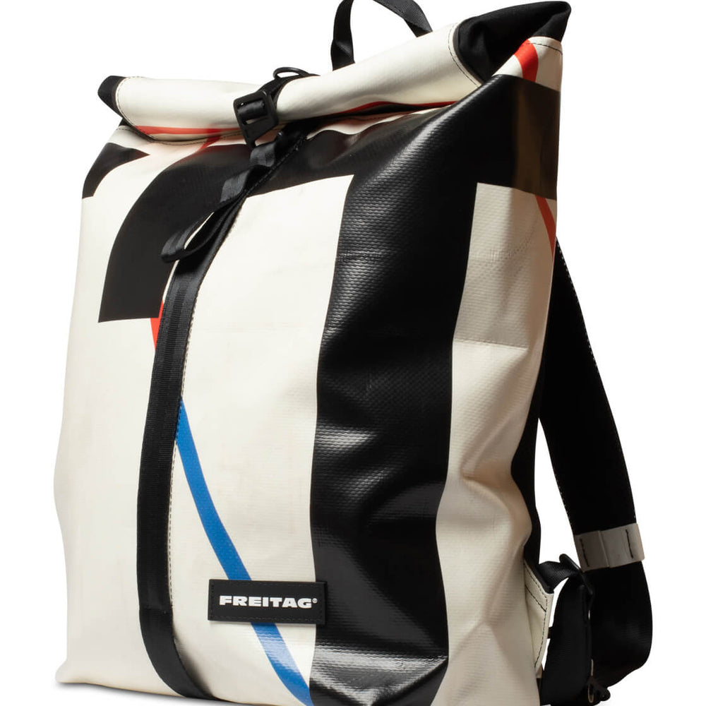 Freitag Backpack Clapton white/black/blue/red