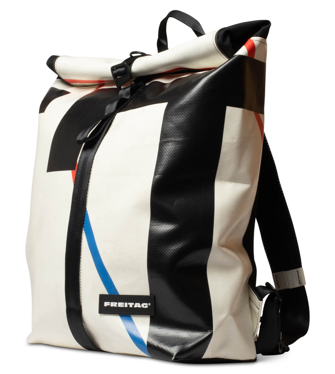Freitag Backpack Clapton white/black/blue/red