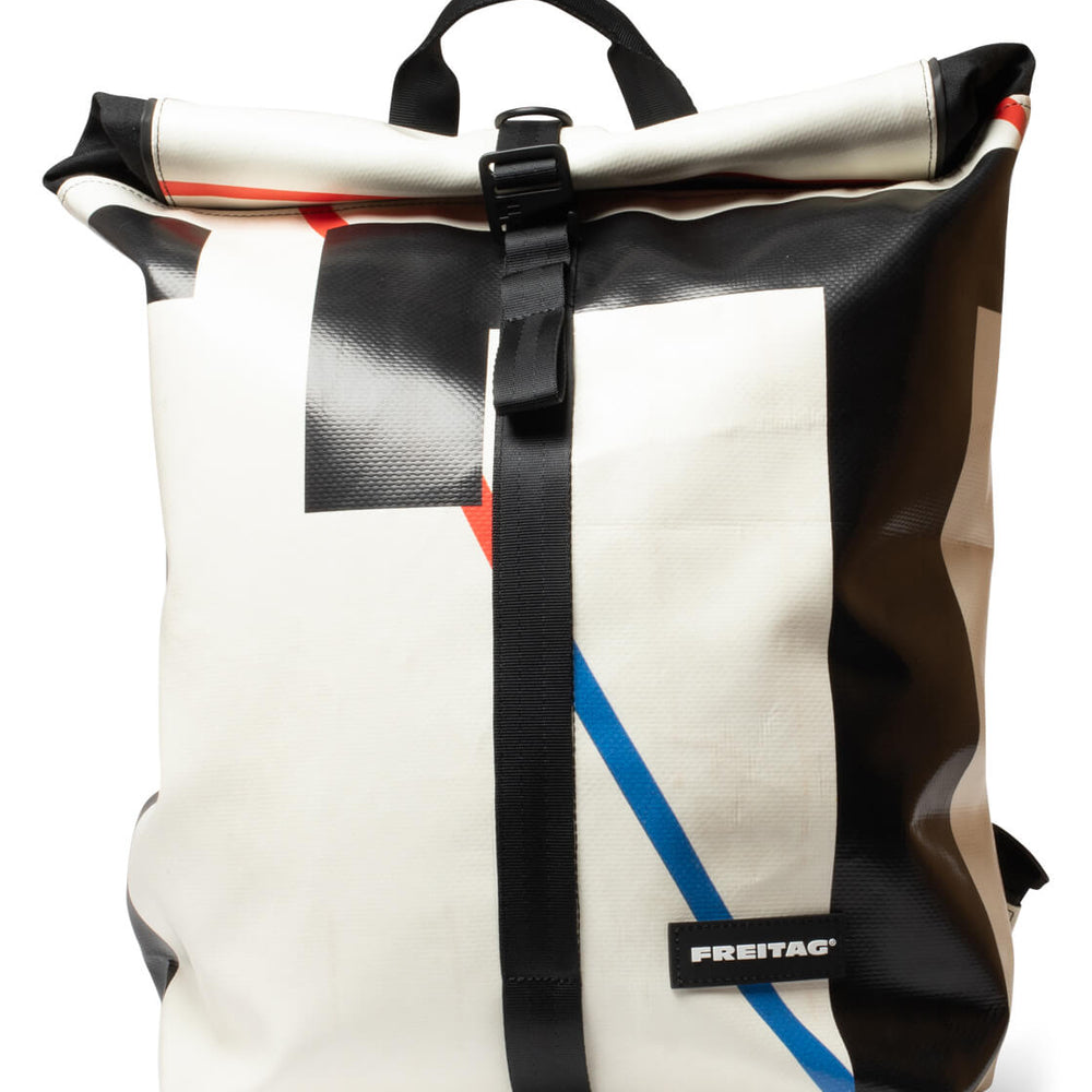 Freitag Backpack Clapton white/black/blue/red