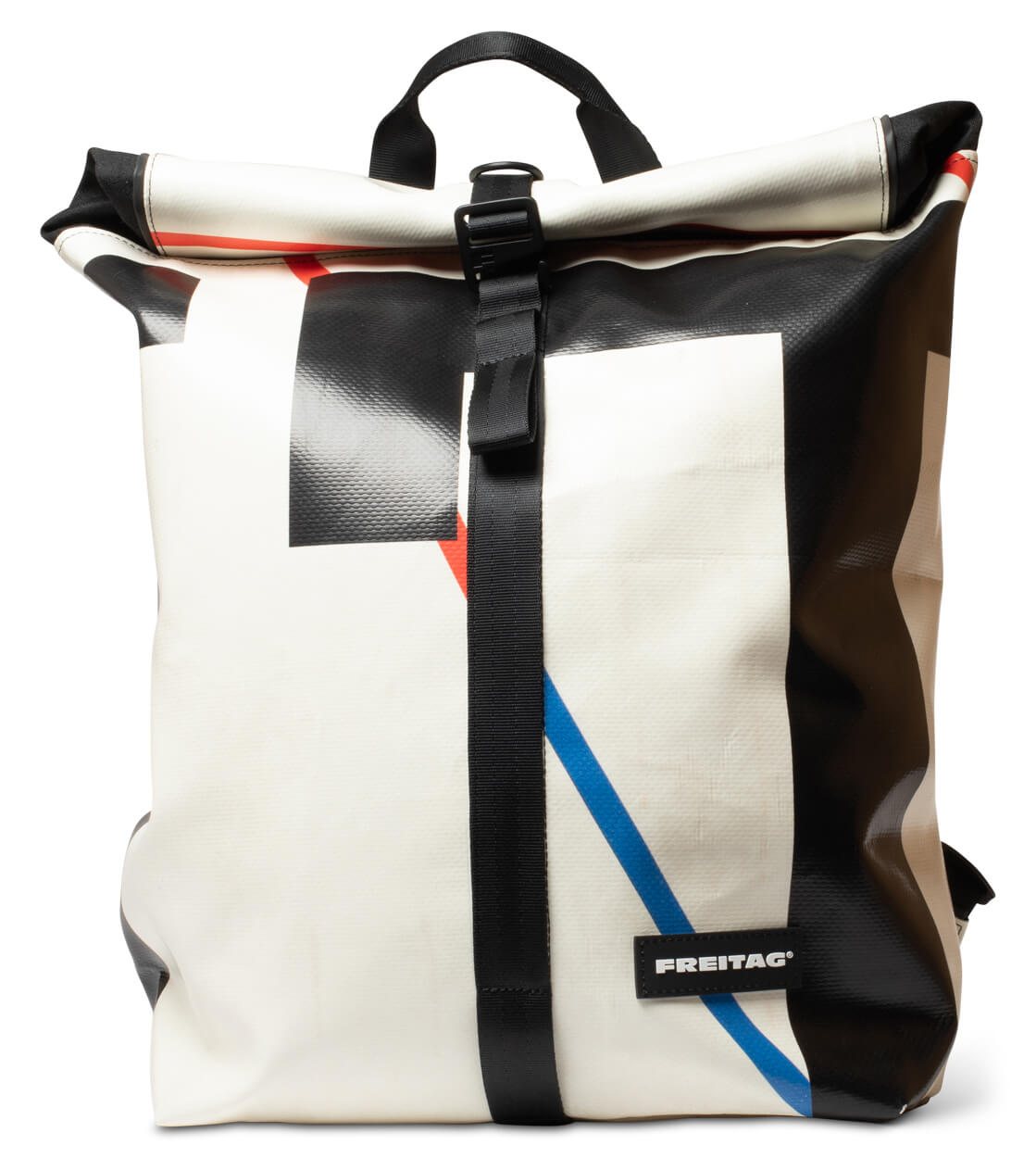 Freitag Backpack Clapton white/black/blue/red