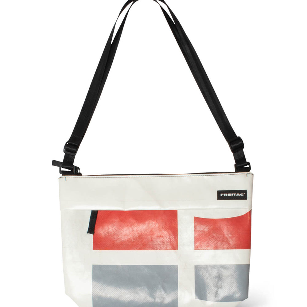 Freitag Bag Lou white/grey/red
