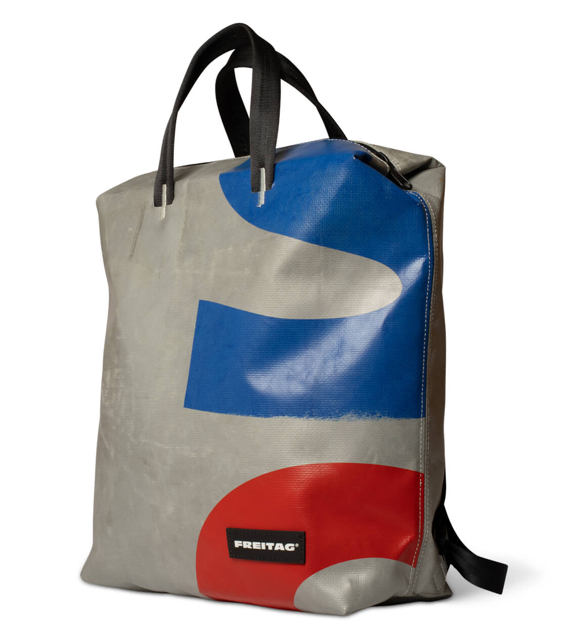 Freitag Backpack Pete silver/blue/red