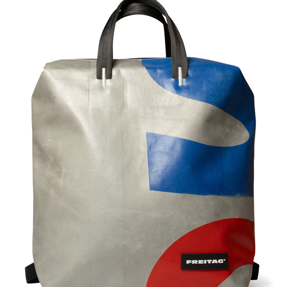 Freitag Backpack Pete silver/blue/red