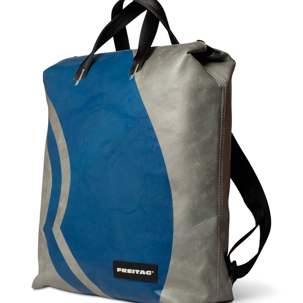 Freitag Backpack Pete silver/blue