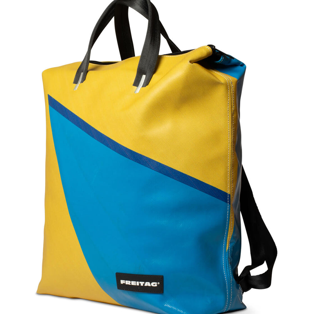 Freitag Backpack Pete yellow/blue/blue