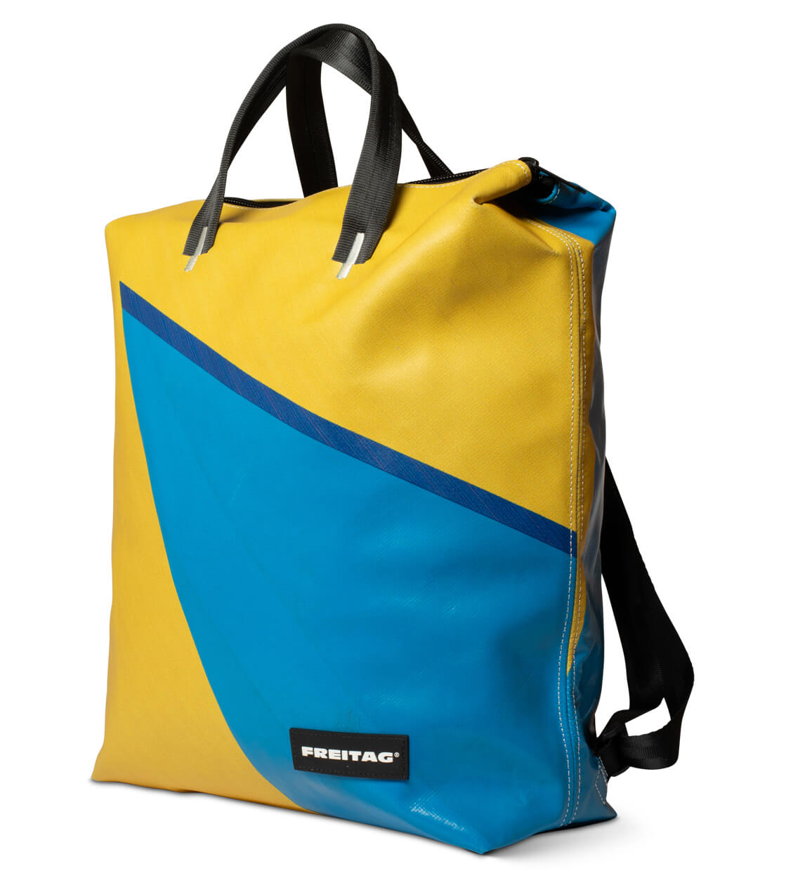 Freitag Backpack Pete yellow/blue/blue