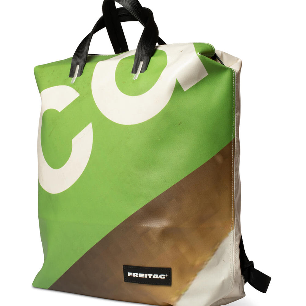 Freitag Backpack Pete white/green/brown