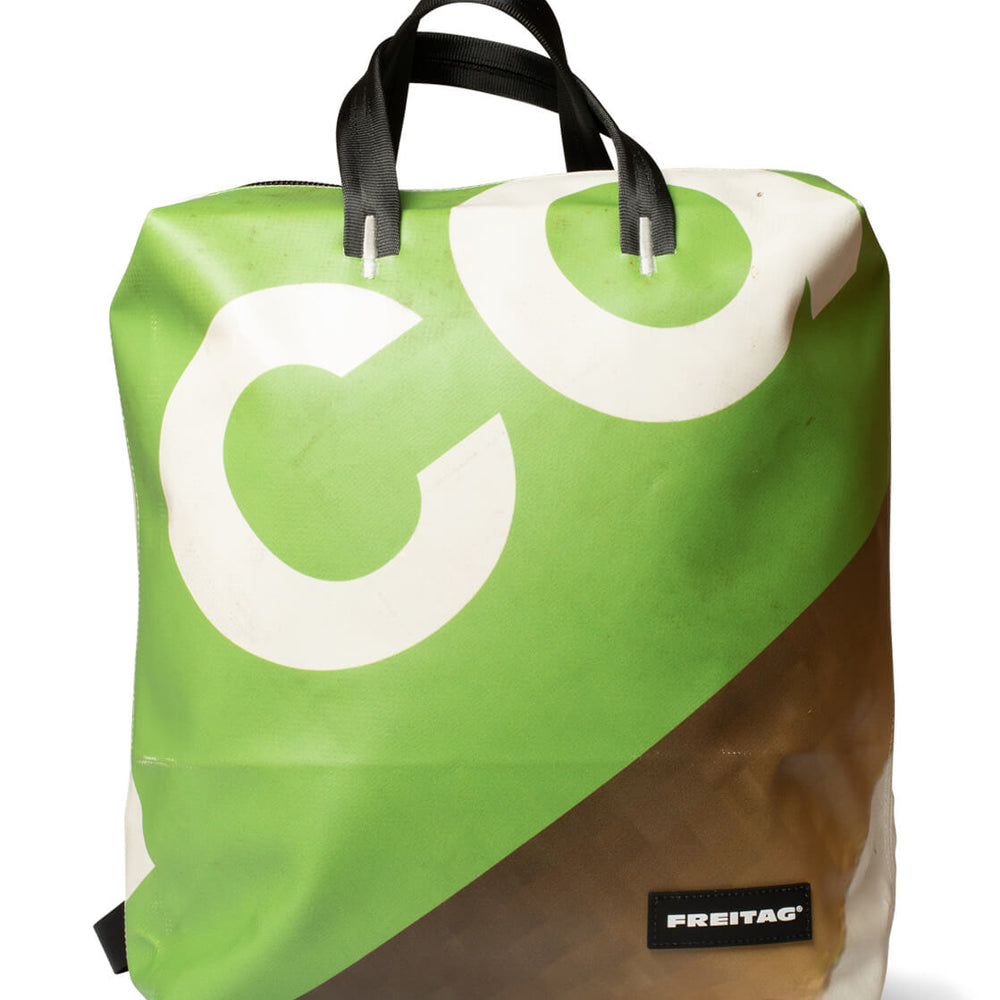 Freitag Backpack Pete white/green/brown