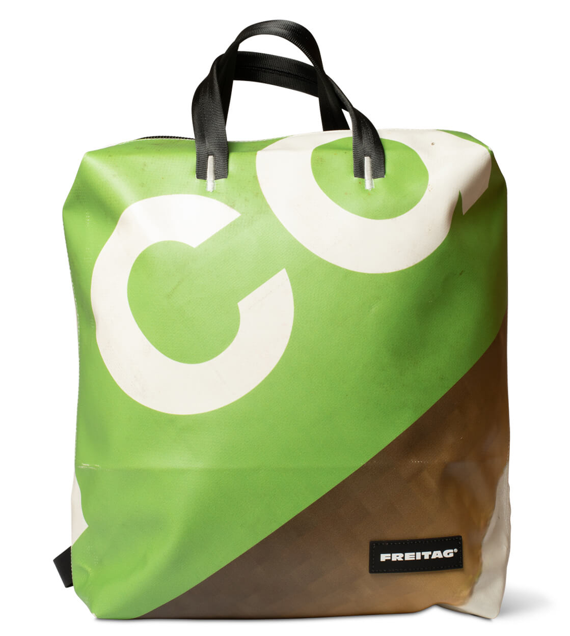 Freitag Backpack Pete white/green/brown