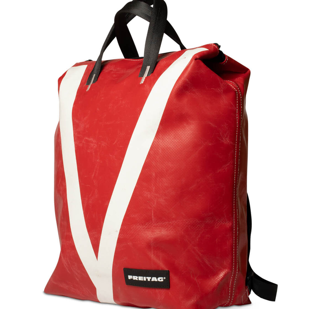 Freitag Backpack Pete red/white