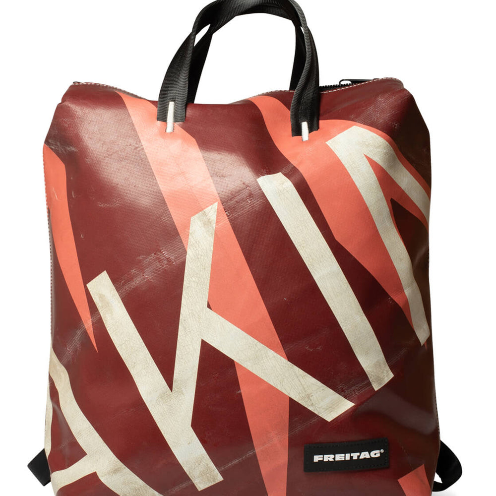Freitag Backpack Pete black/red/red/white