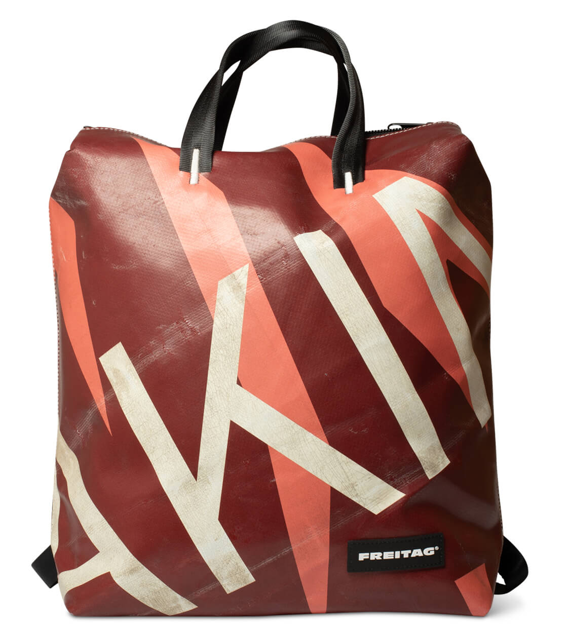 Freitag Backpack Pete black/red/red/white